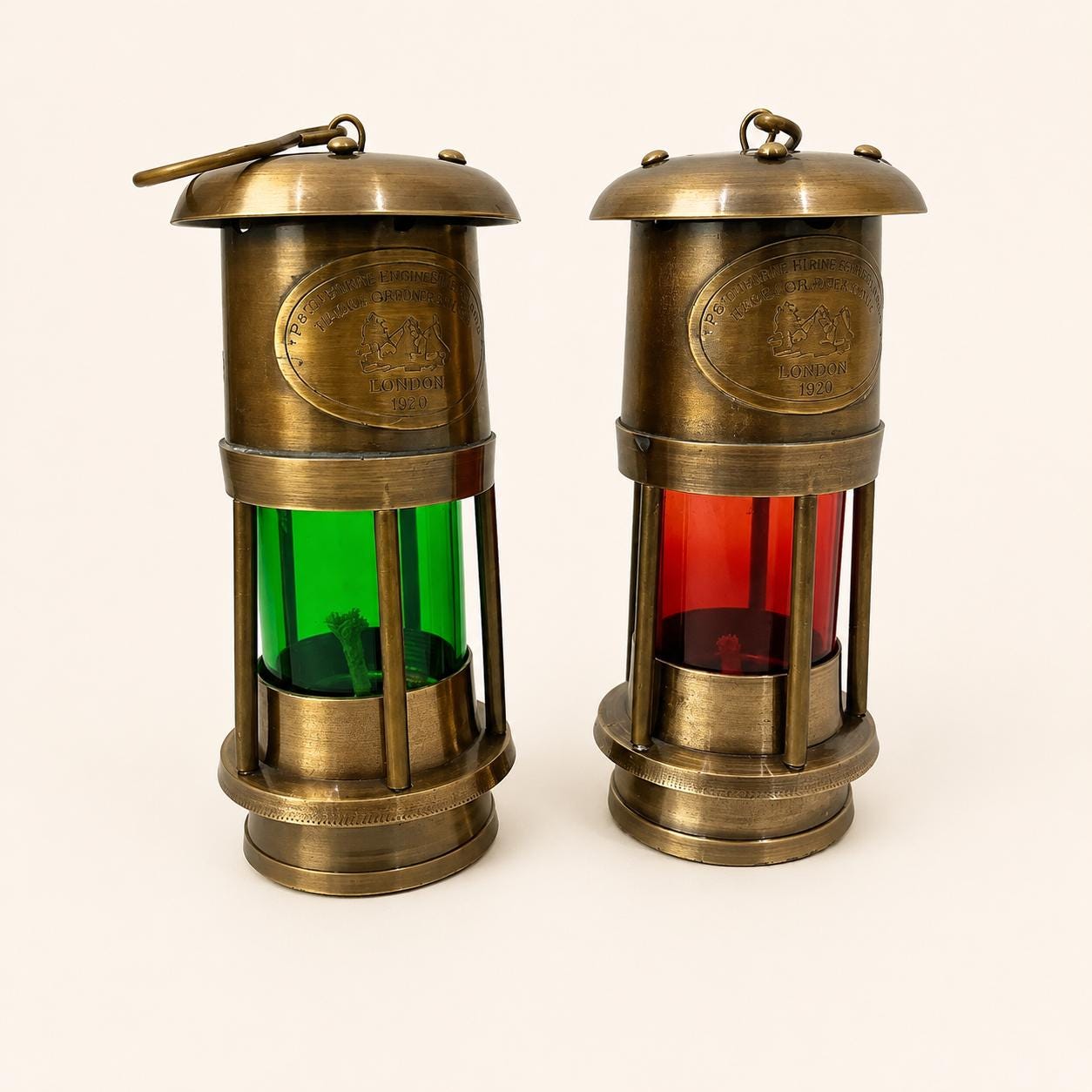 Nautical Red and Green Glass Lighting - Etsy