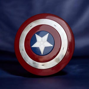 Handgefertigter Captain America Stil Metall Schild Replika Cosplay Avengers Wand Dekoration Prop Bild 1