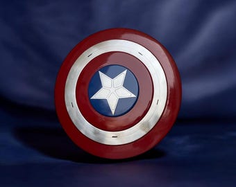 Handmade Captain America Style Metal Shield Replica Cosplay Avengers Wall Decor Prop