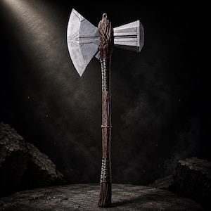 Thor Stormbreaker Axt Replik Aluminium Cosplay Prop Display Sammlerstück 24"51"
