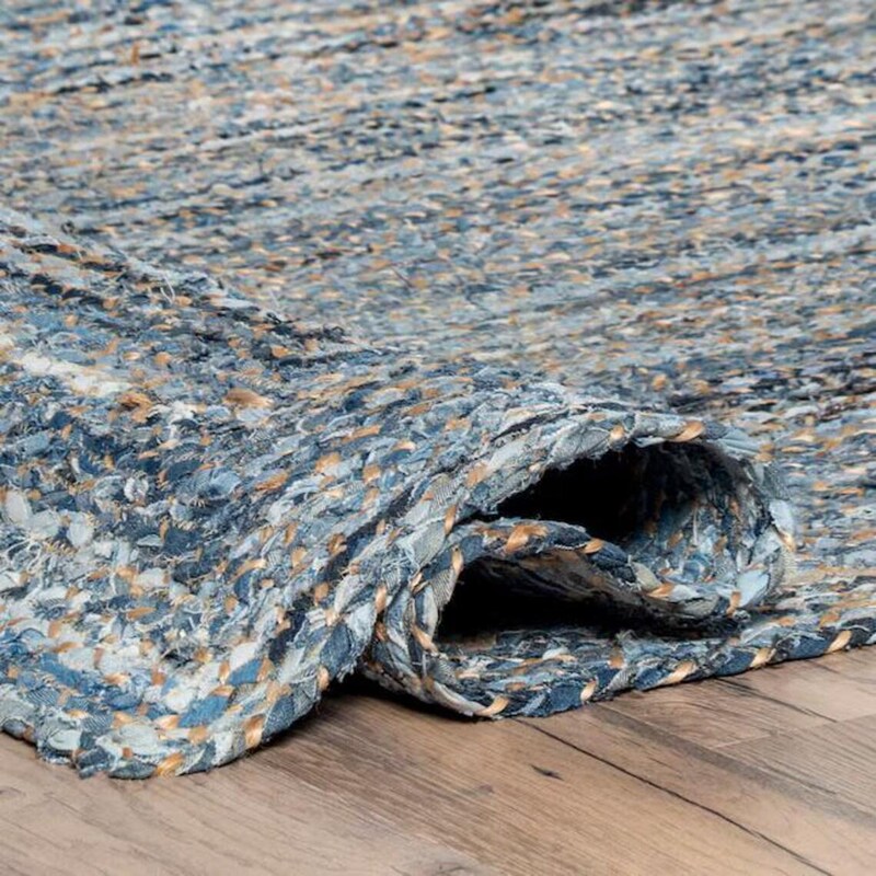 Denim Braided Rug - Etsy