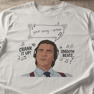 Maglietta con testo di canzone personalizzato, maglietta con canzone preferita, maglietta con nome dell'artista, maglietta con citazione musicale, testo personalizzato della canzone, regalo musicale per concerti e playlist