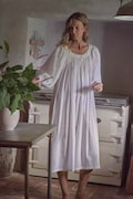Cotton Nightgown Romantic  Nightdress Victorian Sleepwear Comfortable Lingerie Lace Decor Nightgowns product logo