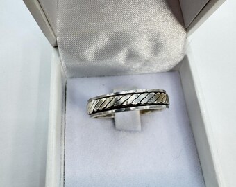 Anti-stress ring in 925/1000 silver