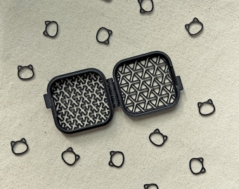 Marcadores de punto de gato para tejer, 20 unidades con caja en 2 tamaños, accesorios de tejido, regalos para tejedoras