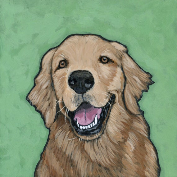 etsy dog portrait painting