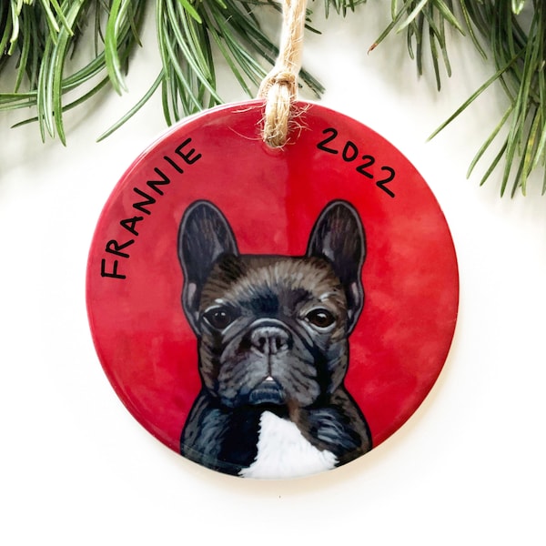 Bulldog Ornament - Etsy