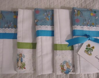 Burp Pads Set, Hop, Hop, Hop  Peter Rabbit