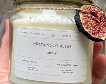 Brown sugar fig soy candle
