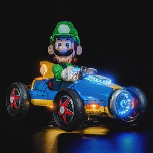 Super Mario Mario Kart Luigi & Mach 8 #72050 LED light kit