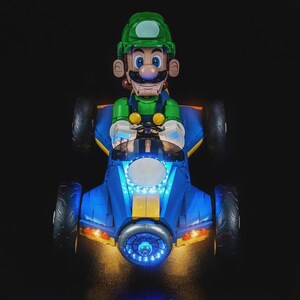 Super Mario Mario Kart Luigi & Mach 8 #72050 LED light kit