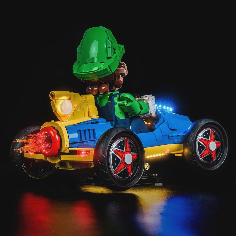 Super Mario Mario Kart Luigi & Mach 8 #72050 LED light kit