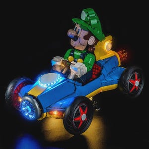 Super Mario Mario Kart Luigi & Mach 8 #72050 LED light kit