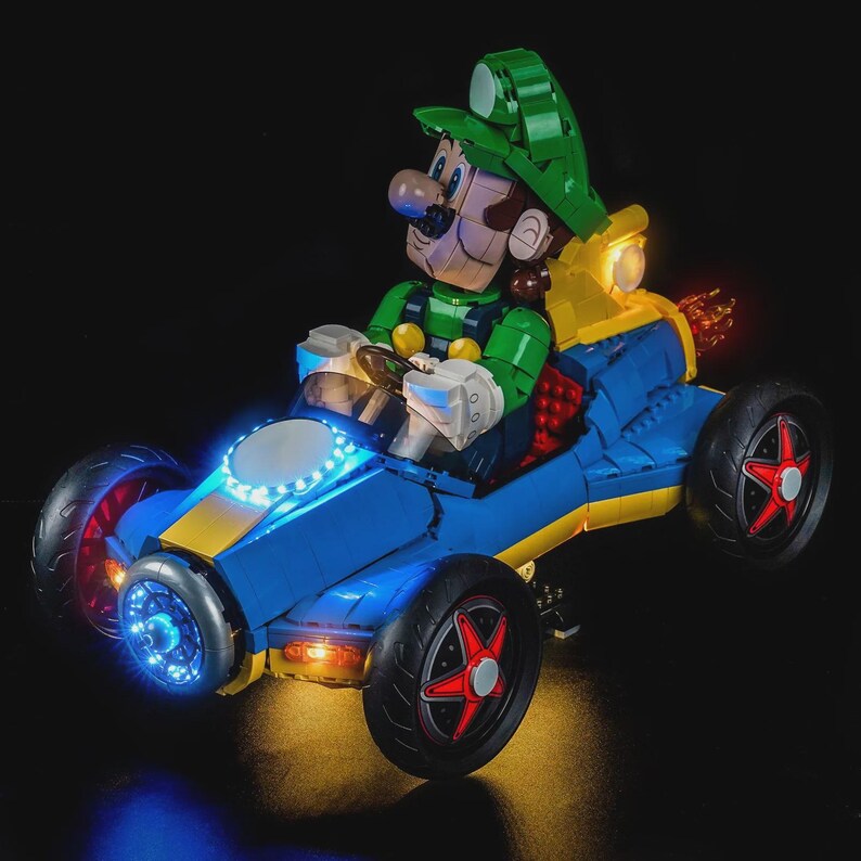 Super Mario Mario Kart Luigi & Mach 8 #72050 LED light kit