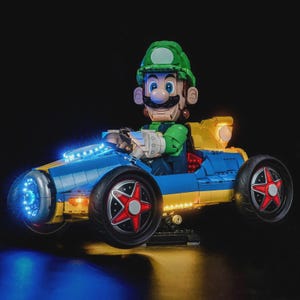 Super Mario Mario Kart Luigi & Mach 8 #72050 LED light kit