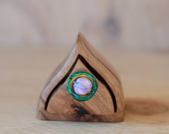 small wooden box. wooden ring box. wood drawer box. wooden box. wood box. glass drawer pull. glass drawer knob. indie wedding. indie bride