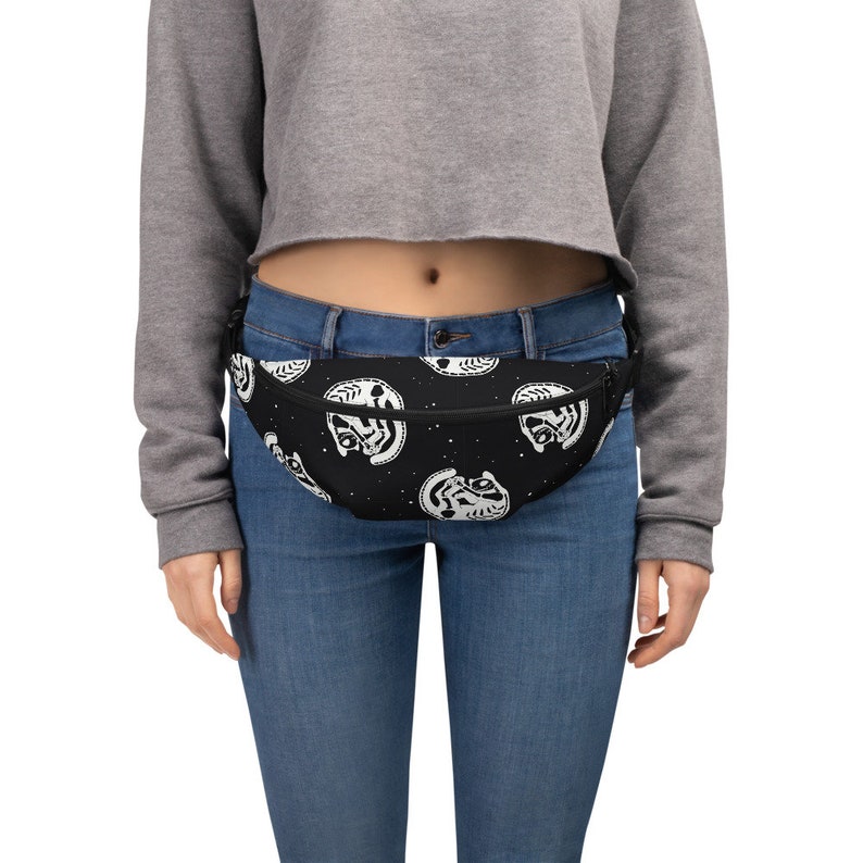 Pastel Goth Cat Skeleton Fanny Pack Cute Kitty Black Hip Etsy