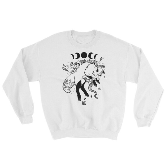 Fox Crew Sweatshirt, Anime Manga Clothing, Japanese Text Long Sleeve Shirt, Cute Art Graphic Tee, Autumn Fall Fashion