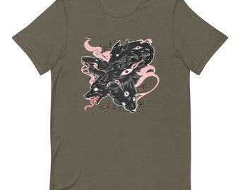 Black Dog Wolves Shirt, Wolf Spirt T-Shirt, Witchy Dark Cottagecore  Forestcore Aesthetic, Alt Clothing, Grunge Clothes