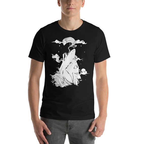 Camiseta Negra Entallada Con Retrato De Howlin Wolf Para Hombre