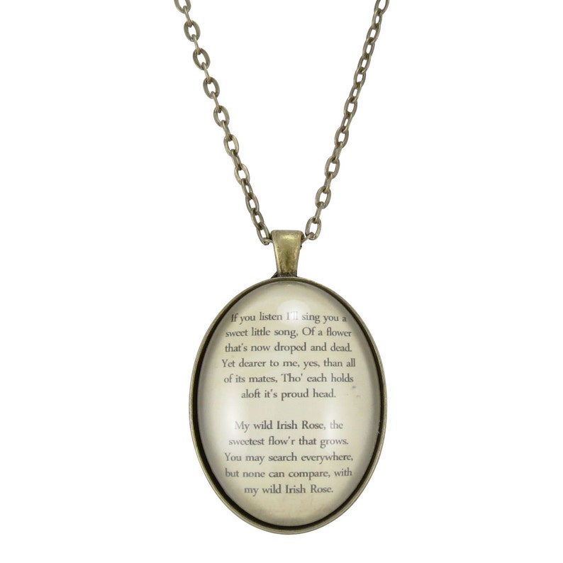 Custom Poem Necklace Personalized Pendant For Song Lyrics Or Etsy