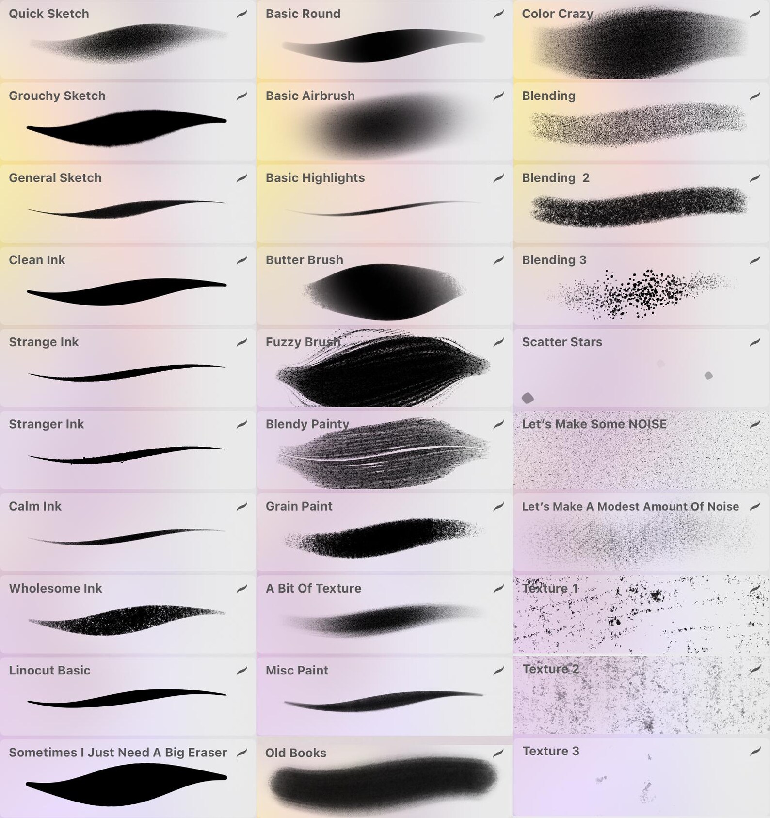 Genesis Procreate Brushes, Digital Art Brush Set, Illustration Brush ...