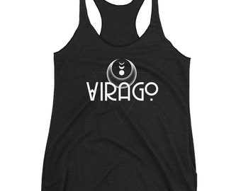 Virago Feminist Shirt, Feminism Graphic Tee, Women's Racerback Tank Top, Girl Power Clothing