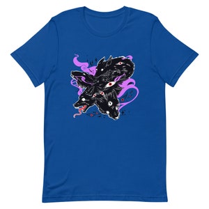 T-shirt loup, chemise grunge alternative, t-shirt streetwear chien anime, vêtements artistiques