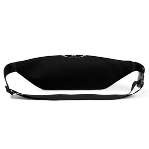 Moth Magic Goth Black Fanny Pack, Witchy Moon Phases image 4