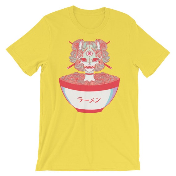 Monstre Fille Nouilles Ramen Japonais Anime T Shirt Manga Inspiré T Shirt Original Et œuvres Dart Graphique Culture Harajuku Vêtements