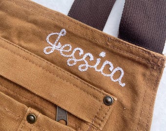 Custom Chainstitch Embroidery, Personalization on Customer Item