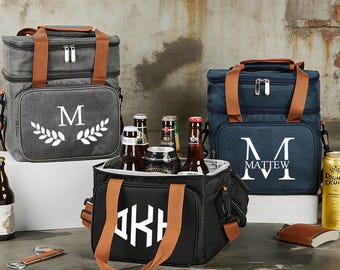 Personalized Lunch Bag Engraved Beer Tote Custom Waterproof Cooler Groomsmen Proposal Gift Insulated Drink Bag for Him Anniversary Gifts