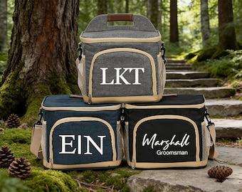 Personalized Beer Cooler Bag Custom Name Insulated Lunch Tote Waterproof Travel Picnic Bag for Men  Groomsmen Gift Bachelor  Party Gifts