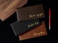 Personalized Name Checkbook Wallet Monogram Leather Checkbook PU Leather Accessory Everyday Essential Minimalist Wallet Wedding Gift