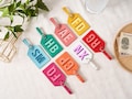 Customizable Leatherette Luggage Tag, Personalized Initial Travel Tag, PU Leather Baggage Label, Bridesmaid Travel Gift, Suitcase Identifier