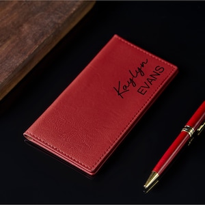 Personalized Leather Checkbook Cover Custom Name Checkbook Wallet Leather Checkbook Cover Checkbook Wallet RFID Checkbook Cover Gift