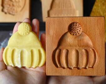 Pom-Pom Hat Cookie Mold-Winter Knit Hat Baking Tool