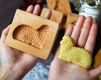 Wood Sheep Biscuit Mold - Cookie Cutter - Gift for Baker