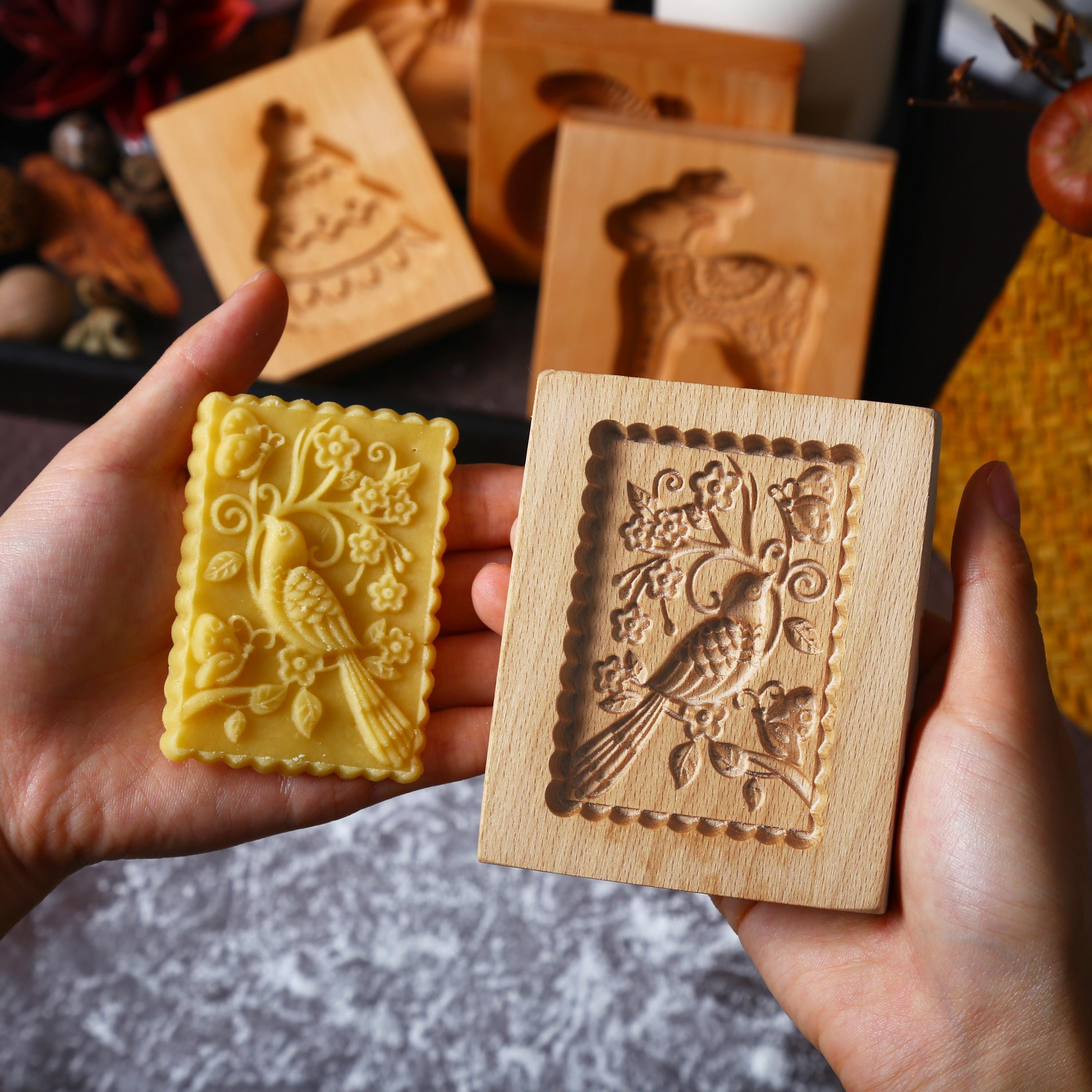 Wood cookie mold - Etsy 日本