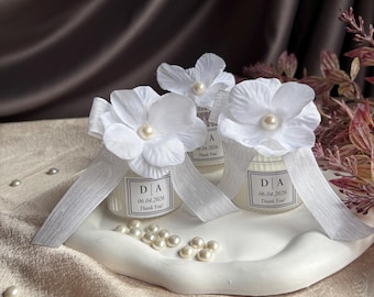 Bomboniere personalizzate con candele per matrimonio, regali di nozze, regali di nozze, regali di nozze all'ingrosso, candele per addio al nubilato, bomboniere per matrimonio, bomboniere rustiche