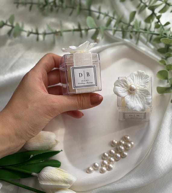 Personalized Wedding Candle Favors • Candle Favors • Wedding Favors for Guests • Bridal Shower Favor • Memorial Wed Candle
