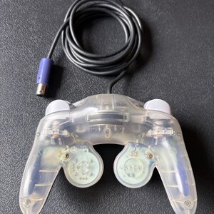 Custom Gamecube Prototype Controller | Prototype Styled Indigo / Clear image 4