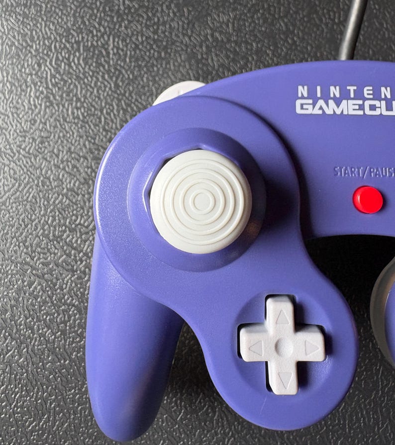 Custom Gamecube Prototype Controller | Prototype Styled Indigo / Clear image 6
