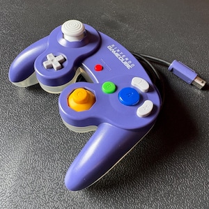 Custom Gamecube Prototype Controller | Prototype Styled Indigo / Clear image 2