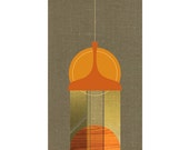 Limited Edition - Series 2: Digital Print with Copper Leaf detail 17cm x 40cm