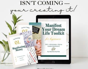 Manifest Your Dream Life Toolkit | Law of Attraction Planner (PDF)