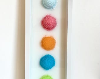Realistic 5 Scoop Ice Cream Resin Art