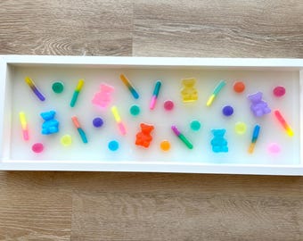 Gummy Bear and Gummy Worm Resin Art