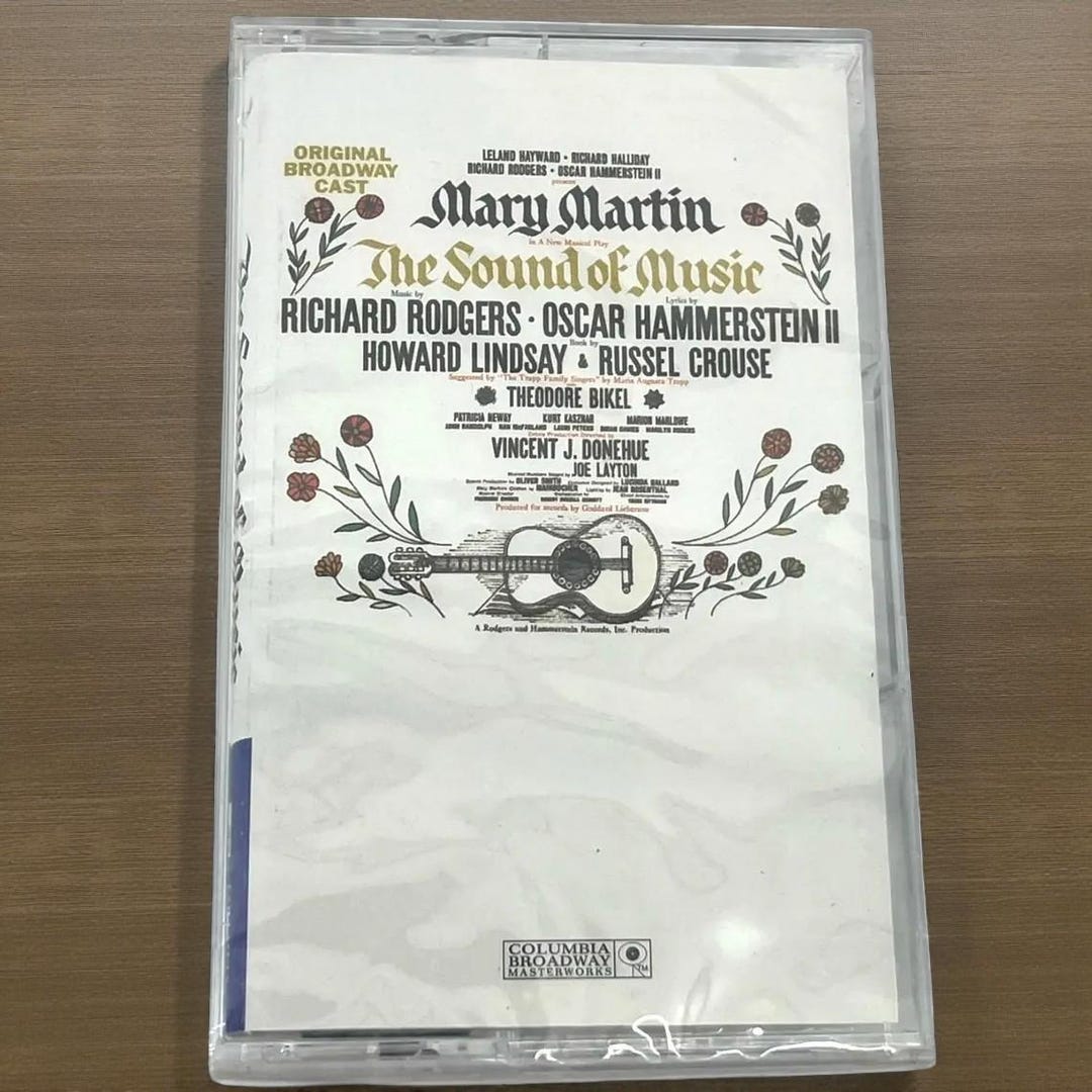 The Sound of Music Mary Martin Original Broadway Cast Cassette - Sealed ...