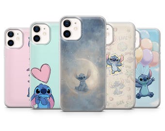 Stitch cute drawing soft Phone Case Cover for iPhone 17, 17Air, 16Pro, 15, 14, 13, 12, Samsung S25, S24, S23, A16, A56, Pixel 10Pro, 9A